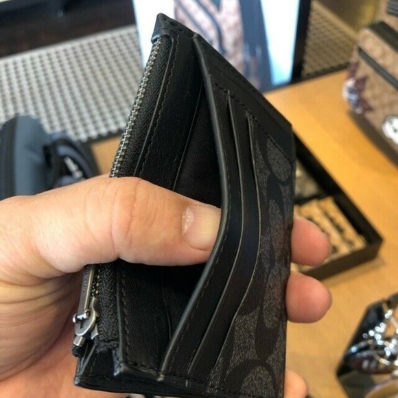 Coach Bags Coach Mens Multiway Zip Card Case In Signature Poshmark